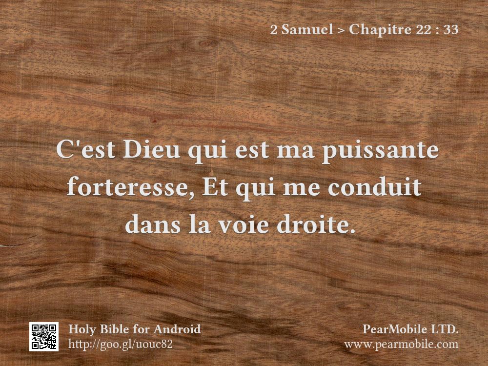 2 Samuel, Chapitre 22:33